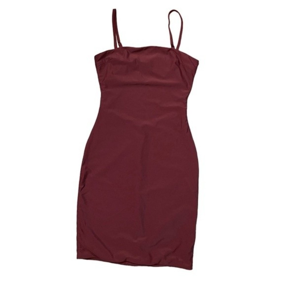 Tiger Mist Solange Open Back Bodycon Mini Dress Plum - Picture 4 of 6